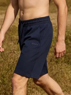 Ellesse Bermuda da uomo in felpa con coulisse - blu scuro