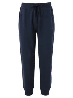 Ellesse Pantaloni tuta da uomo in felpa di cotone con coulisse e polsini - blu scuro