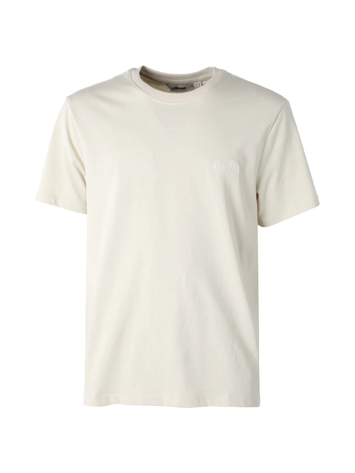 Ellesse T-shirt girocollo da uomo in cotone con logo - beige