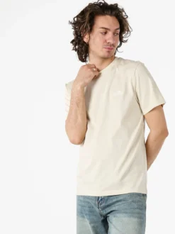 Ellesse T-shirt girocollo da uomo in cotone con logo - beige