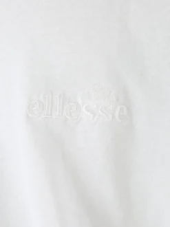 Ellesse T-shirt girocollo da uomo in cotone con logo - bianco