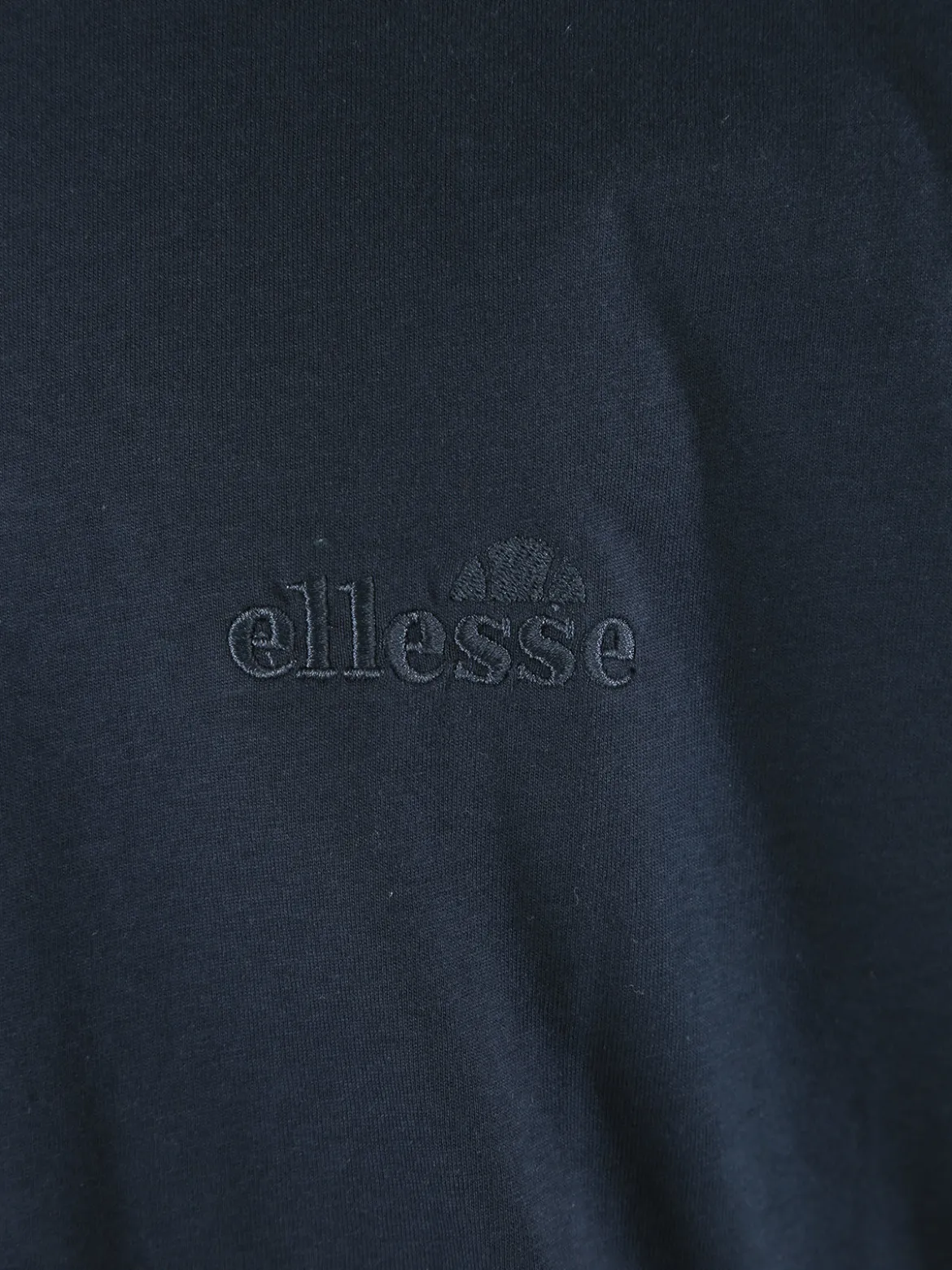 Ellesse T-shirt girocollo da uomo in cotone con logo - blu scuro