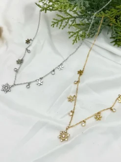 Emana Collana donna in acciaio con strass