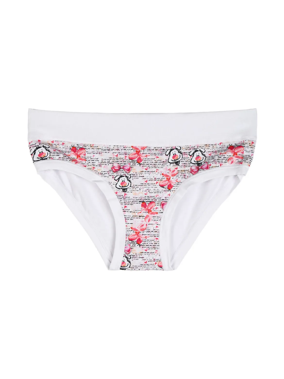 Emy Bimba Slip da bambina in cotone - bianco
