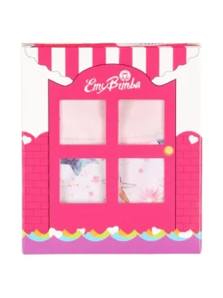 Emy Bimba Slip da bambina in cotone con stampa stelle - rosa