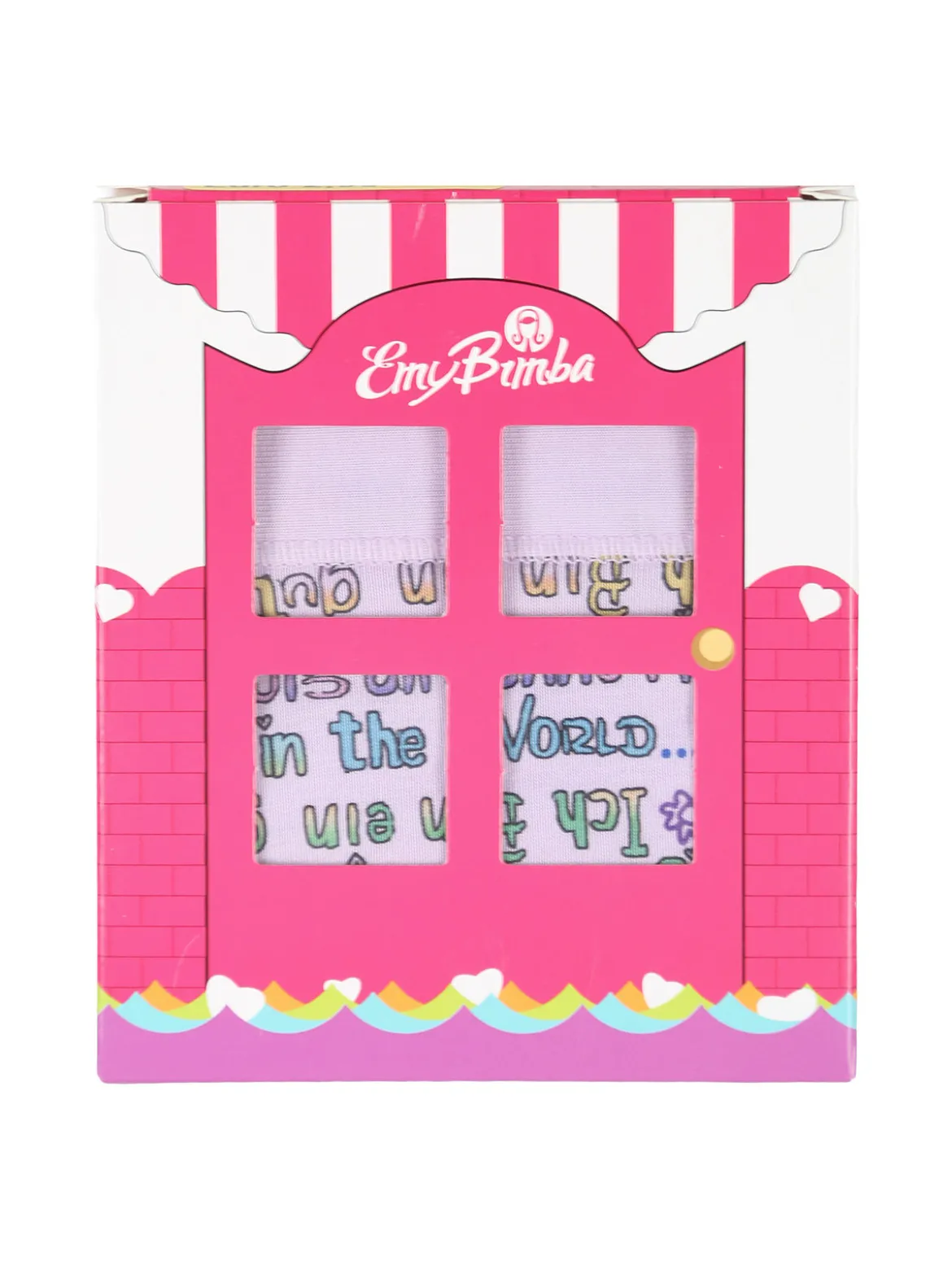 Emy Bimba Slip da bambina in cotone con stampe - lilla