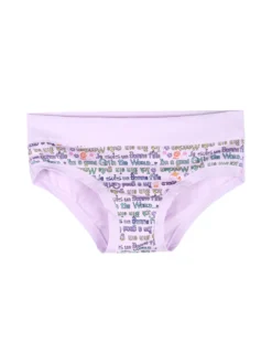 Emy Bimba Slip da bambina in cotone con stampe - lilla