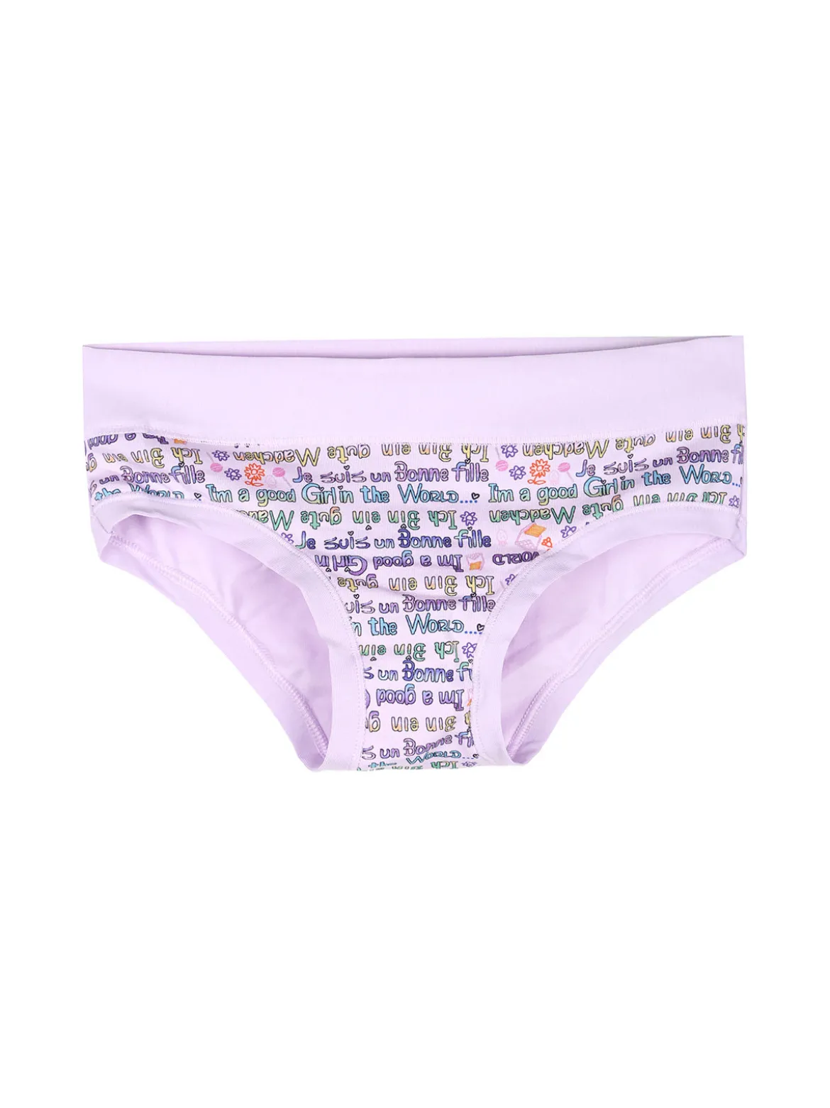 Emy Bimba Slip da bambina in cotone con stampe - lilla