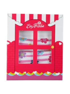 Emy Bimba Slip in cotone da bambina con fiori
