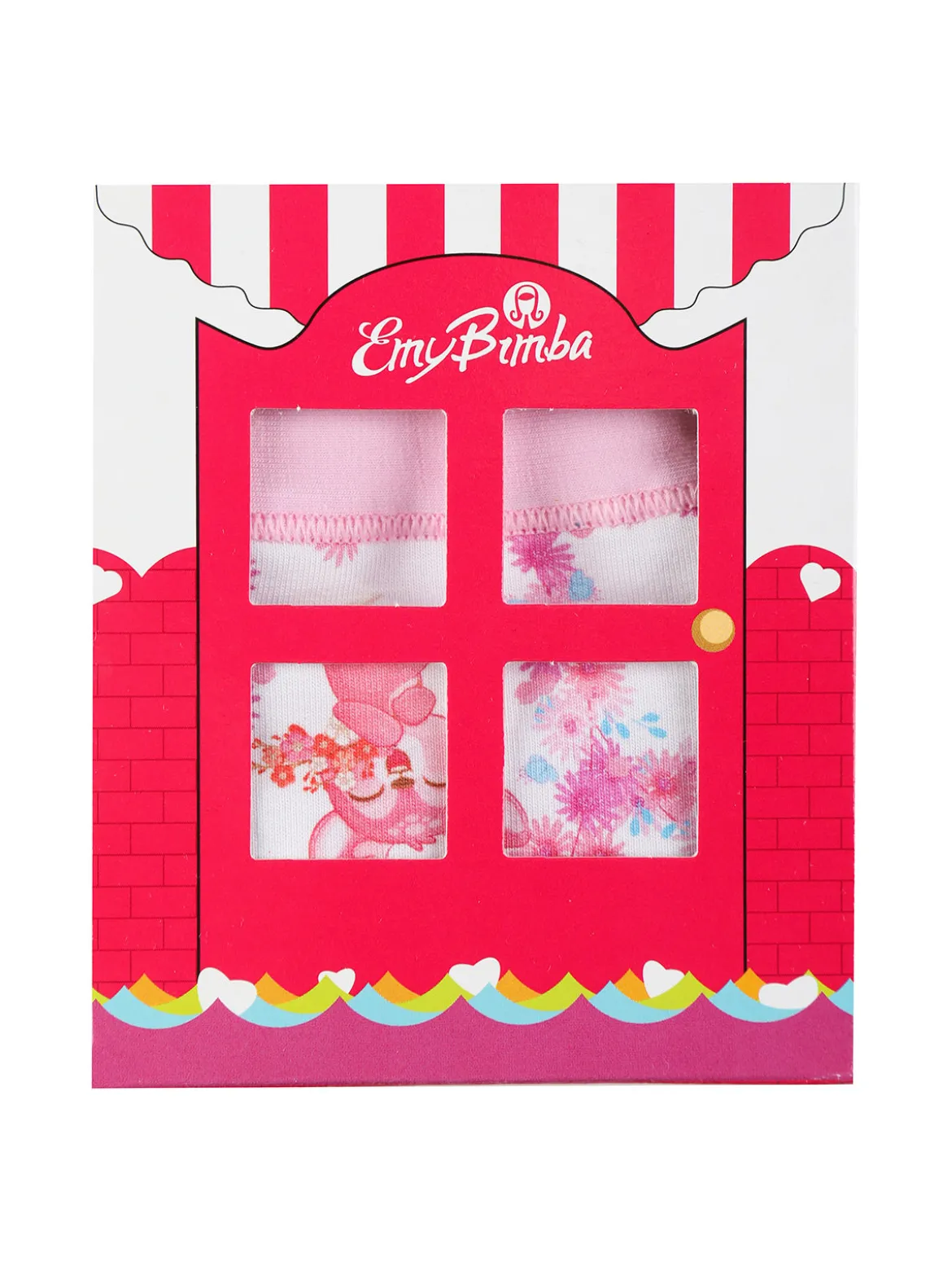 Emy Bimba Slip in cotone da bambina con stampe