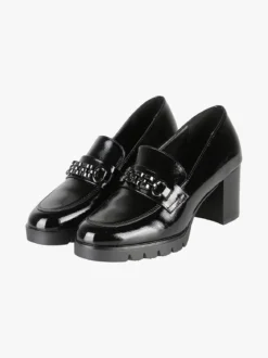 Energy Mocassini donna lucidi con tacco