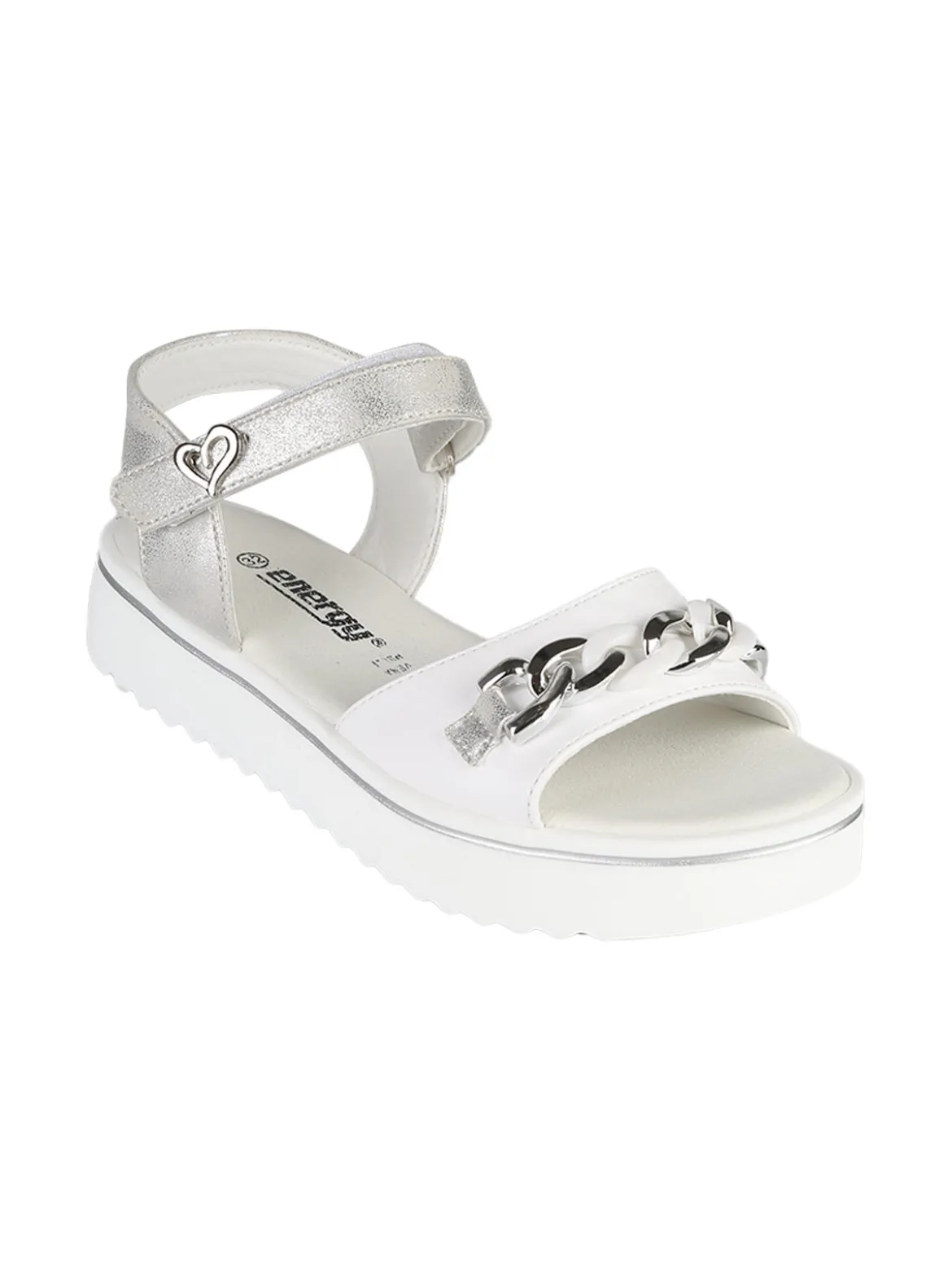 Energy Sandali da ragazza con platform e cinturino a strappo