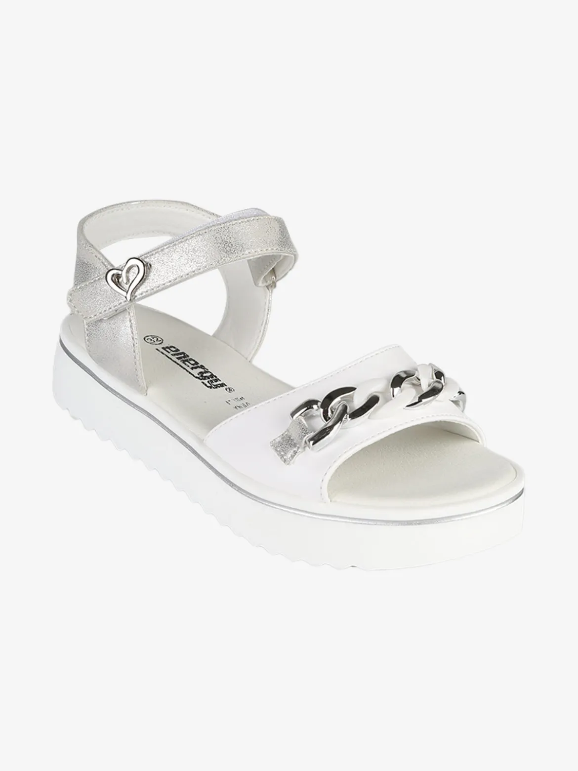 Energy Sandali da ragazza con platform e cinturino a strappo