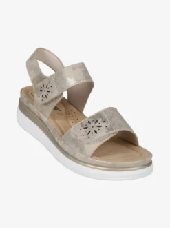 Energy Sandali donna con zeppa e cinturini a strappo