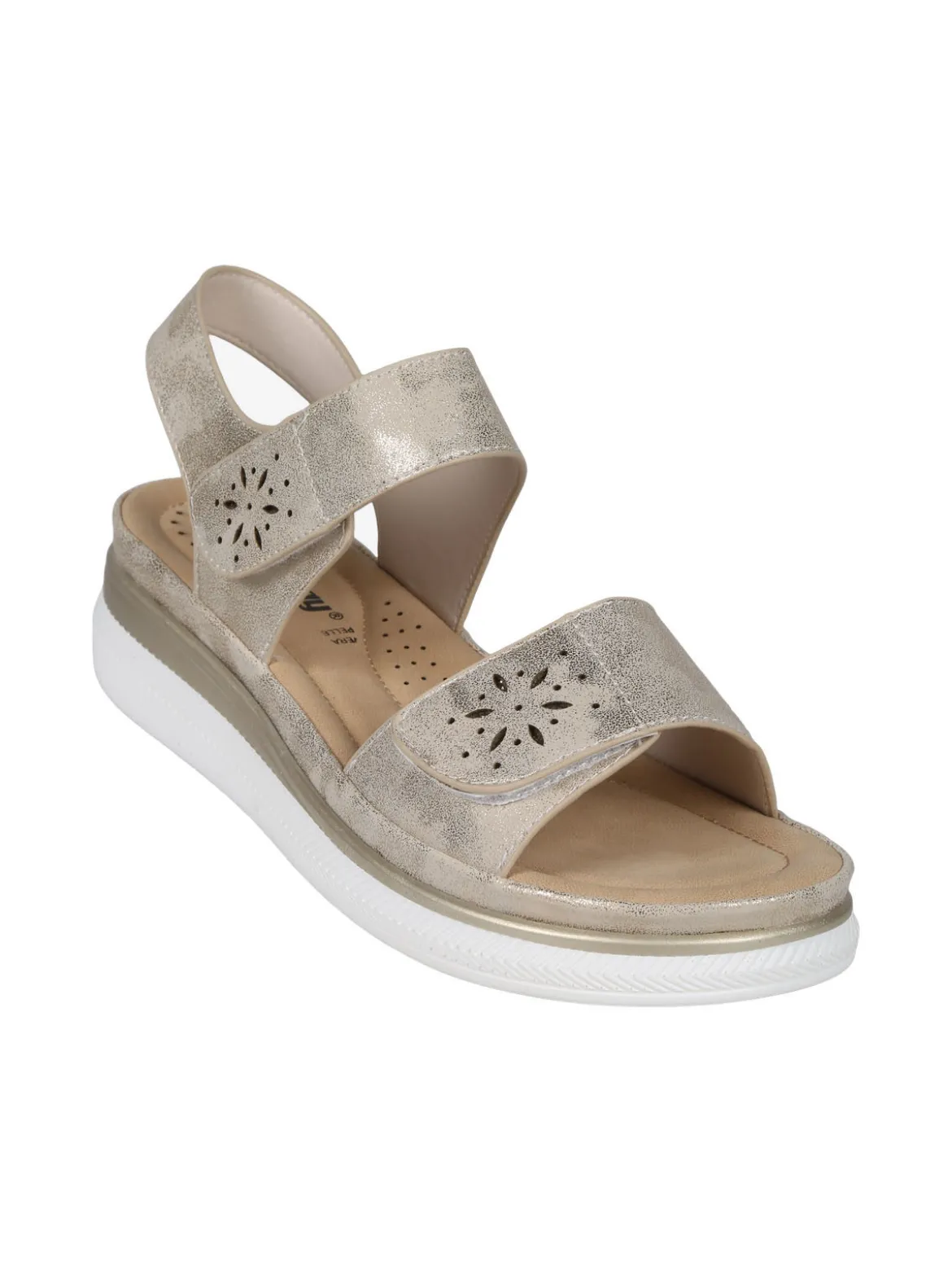 Energy Sandali donna con zeppa e cinturini a strappo