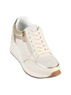 Energy Sneakers donna casual con strass e zeppa