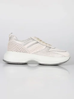 Energy Sneakers donna stringate con zeppa e glitter