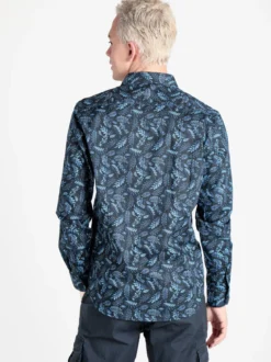 Enos Camicia da uomo fiorata in cotone