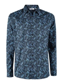 Enos Camicia da uomo fiorata in cotone