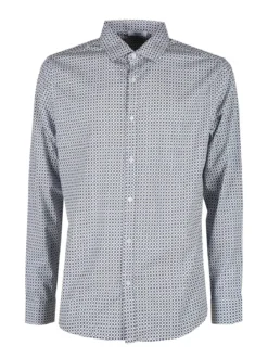 Enos Camicia da uomo slim fit con stampe