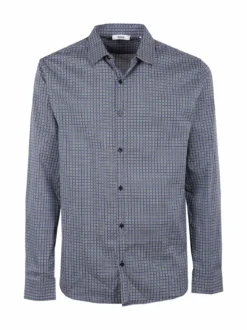 Enos Camicia uomo slim fit in cotone stampato