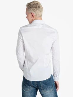 Enos Jeans Camicia da uomo slim fit a maniche lunghe