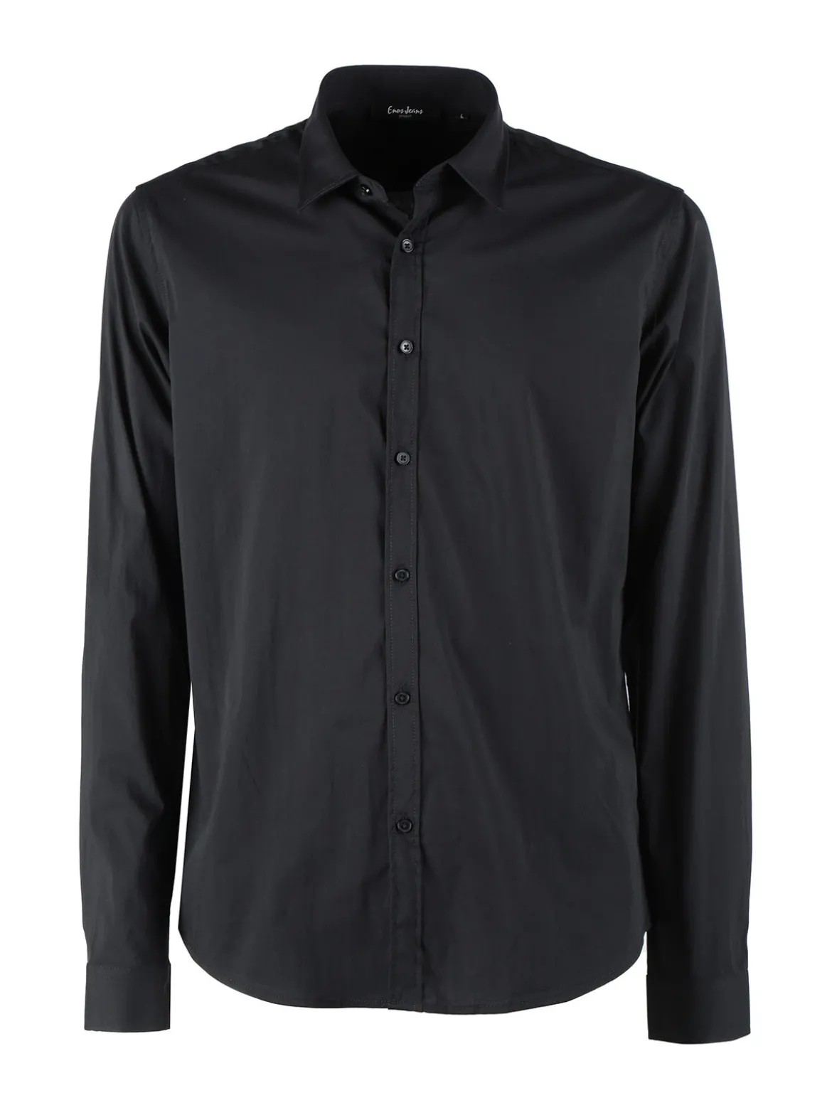 Enos Jeans Camicia da uomo slim fit a maniche lunghe