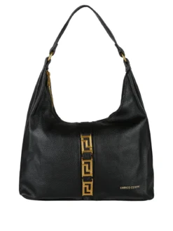 Enrico Coveri Borsa a spalla da donna in ecopelle - nero