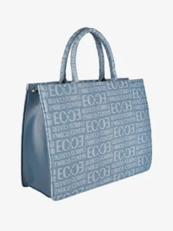 Enrico Coveri Borsa donna in jeans con doppi manici