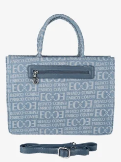 Enrico Coveri Borsa donna in jeans con doppi manici