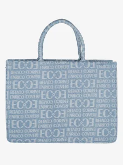 Enrico Coveri Borsa donna in jeans con doppi manici