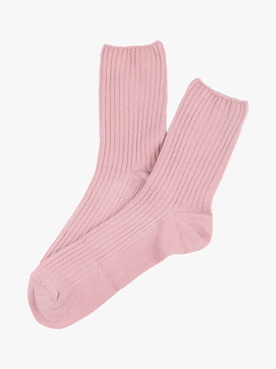 Enrico Coveri Calza corta da donna a costine - rosa
