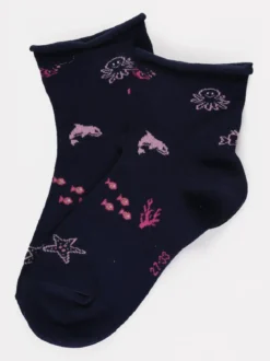 Enrico Coveri Calze corte bambina con stampe