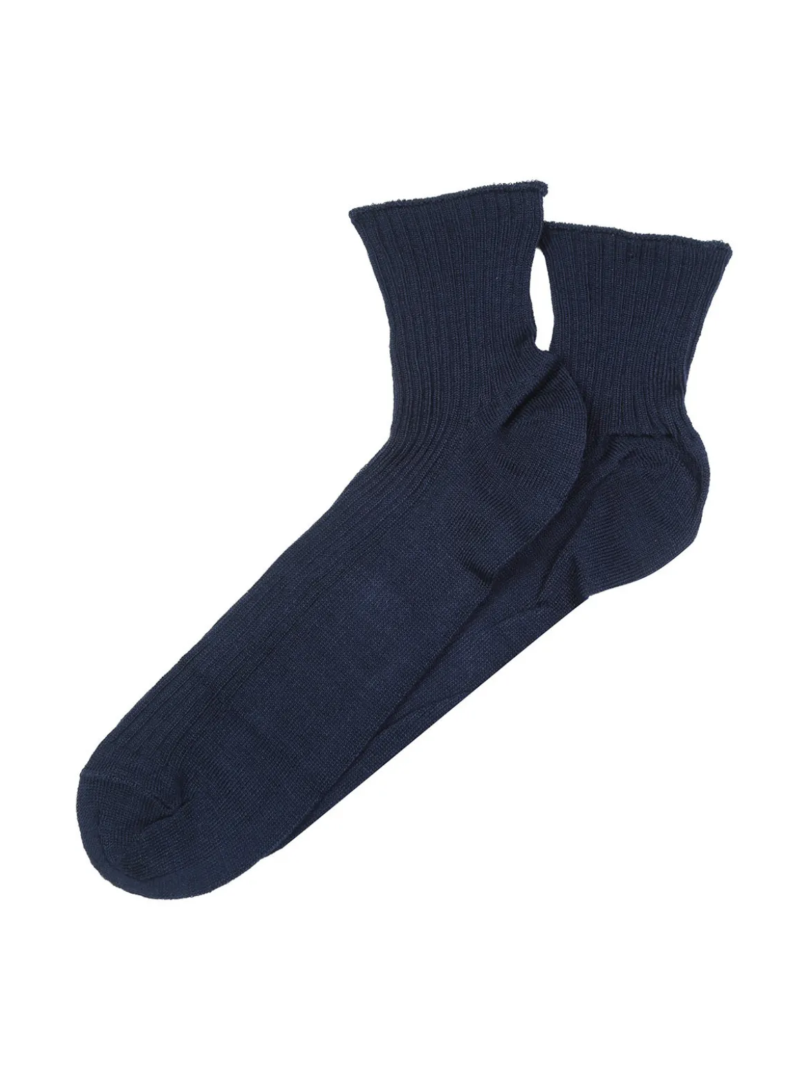 Enrico Coveri Calze corte da donna a costine - blu scuro