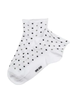 Enrico Coveri Calze corte da donna a pois - bianco