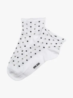 Enrico Coveri Calze corte da donna a pois - bianco