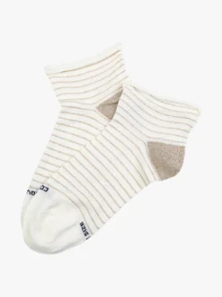 Enrico Coveri Calze corte da donna in cotone mercerizzato - beige