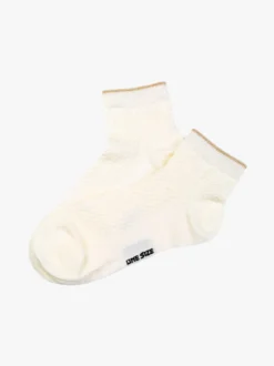 Enrico Coveri Calze corte da donna in cotone mercerizzato - beige