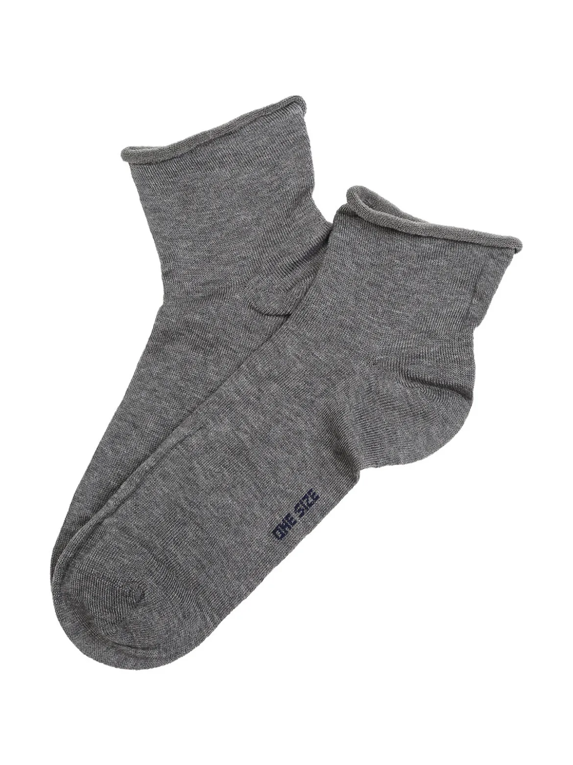Enrico Coveri Calze corte da donna in cotone mercerizzato - grigio