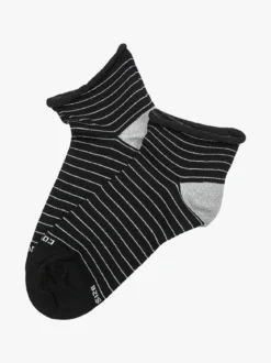 Enrico Coveri Calze corte da donna in cotone mercerizzato - nero