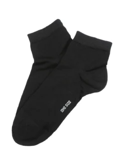 Enrico Coveri Calze corte da donna in cotone mercerizzato - nero