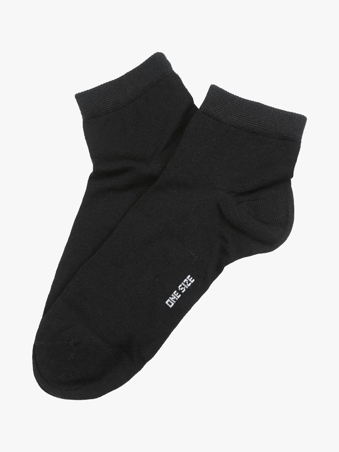 Enrico Coveri Calze corte da donna in cotone mercerizzato - nero