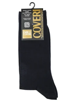 Enrico Coveri Calze corte da uomo in caldo cotone - blu scuro
