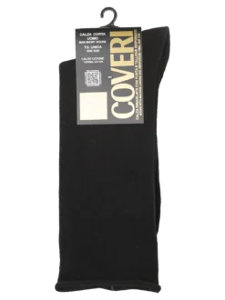Enrico Coveri Calze corte da uomo in caldo cotone - nero