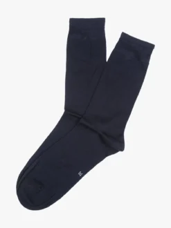 Enrico Coveri Calze corte da uomo in cotone mercerizzato - blu
