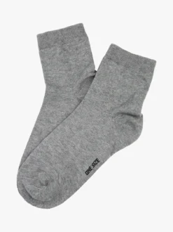 Enrico Coveri Calze corte donna in caldo cotone - grigio scuro