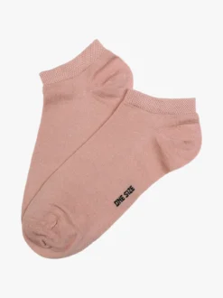 Enrico Coveri Calze corte sneaker da donna in cotone mercerizzato - rosa