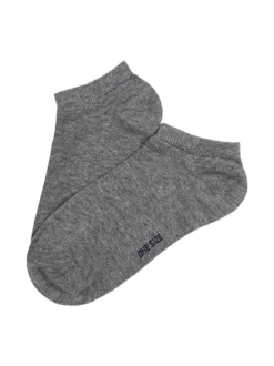 Enrico Coveri Calze corte sneaker da donna in cotone mercerizzato - grigio