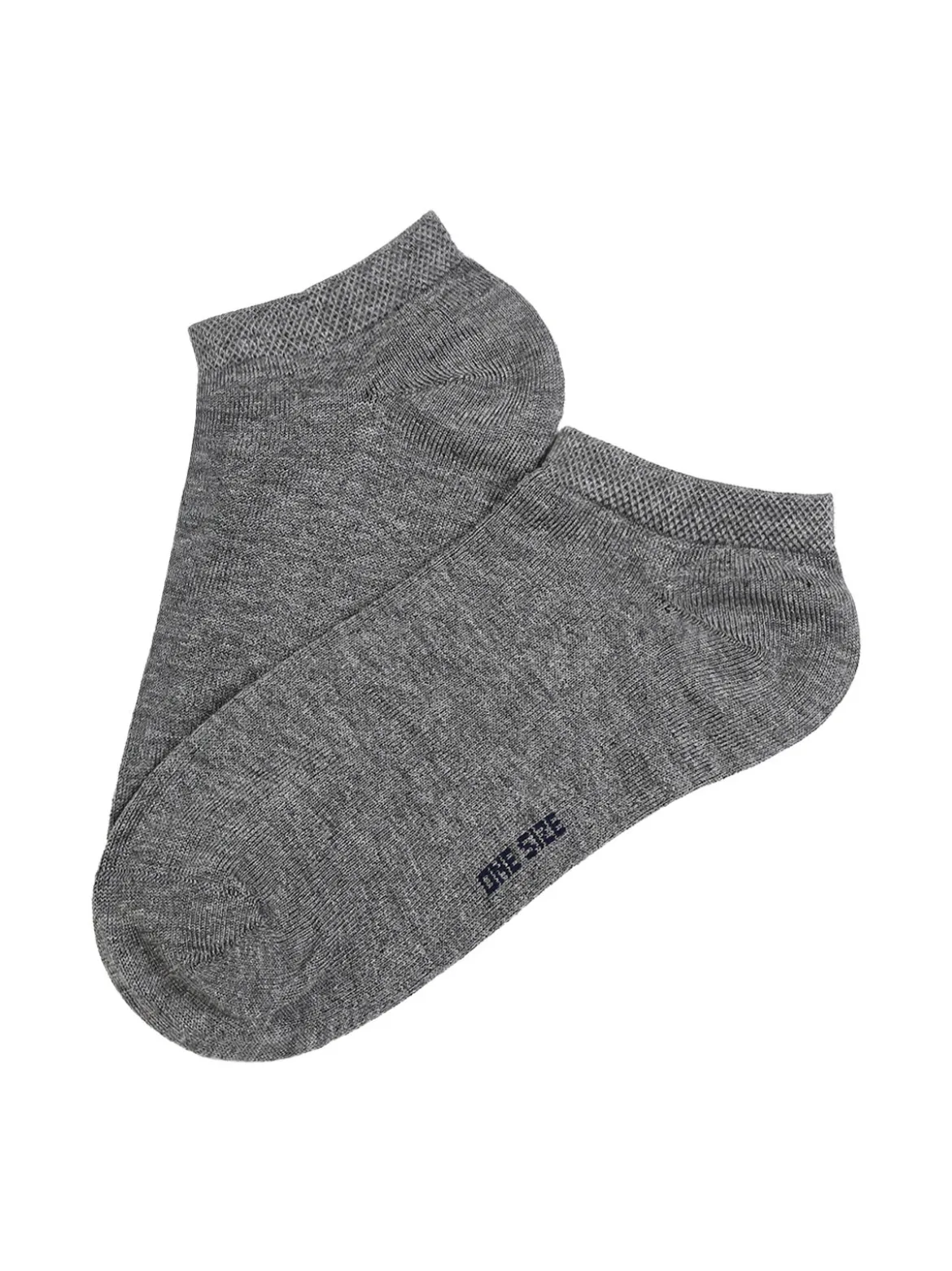 Enrico Coveri Calze corte sneaker da donna in cotone mercerizzato - grigio