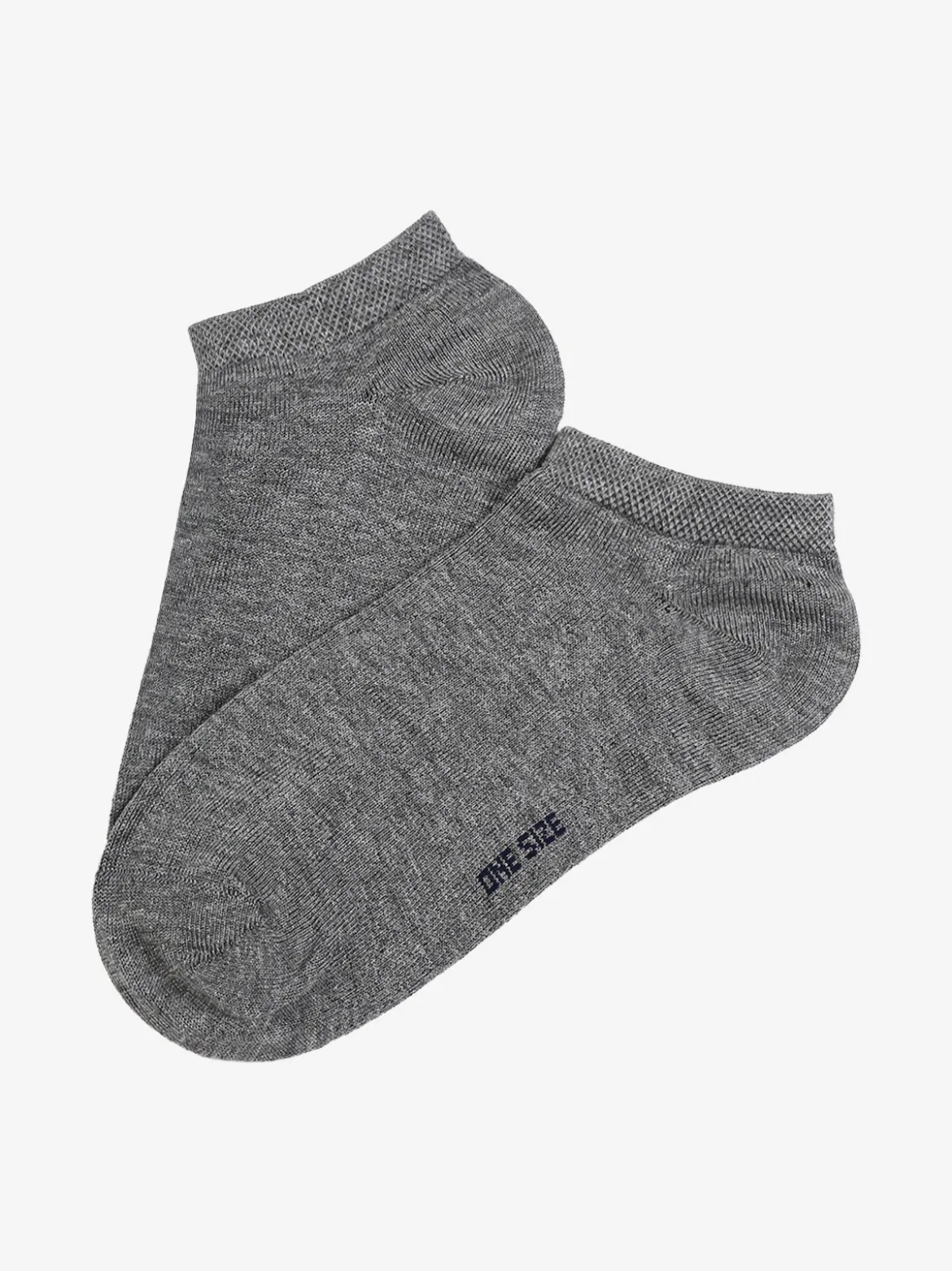 Enrico Coveri Calze corte sneaker da donna in cotone mercerizzato - grigio